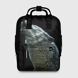 Рюкзак женский Воющий волк, цвет: 3D-принт