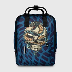 Рюкзак женский Snake&Skull, цвет: 3D-принт