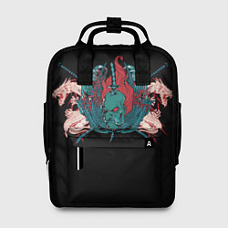Рюкзак женский Катаны и дьявол, цвет: 3D-принт