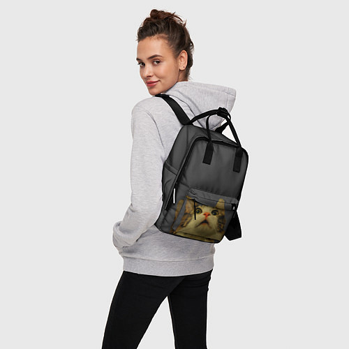 Женский рюкзак Коте смотрит вверх / 3D-принт – фото 3