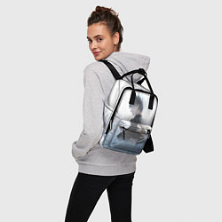 Рюкзак женский Черный клевер, цвет: 3D-принт — фото 2