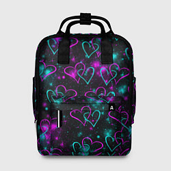 Рюкзак женский Сердечки, цвет: 3D-принт