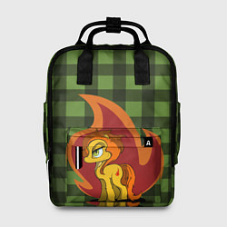 Рюкзак женский Пони по имени Огонек, цвет: 3D-принт