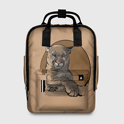 Рюкзак женский Горный лев, цвет: 3D-принт