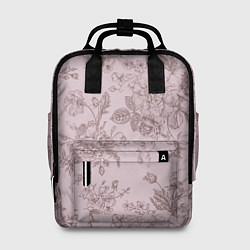 Рюкзак женский Розы с пионами, цвет: 3D-принт