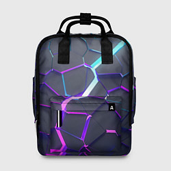 Рюкзак женский НЕОНОВЫЙ РАЗЛОМ 3Д РАЗЛОМ, цвет: 3D-принт