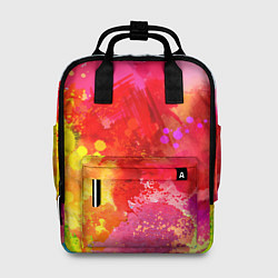 Рюкзак женский Брызги краски, цвет: 3D-принт