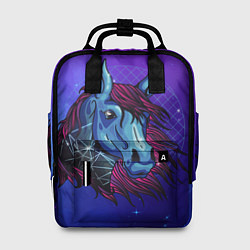 Рюкзак женский Retrowave Neon Horse, цвет: 3D-принт