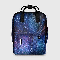 Женский рюкзак Синяя чешуйчатая абстракция blue cosmos