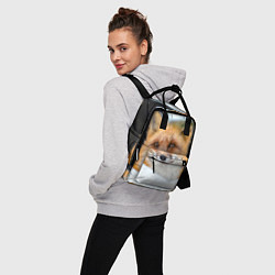 Рюкзак женский Лисичка на сугробе, цвет: 3D-принт — фото 2