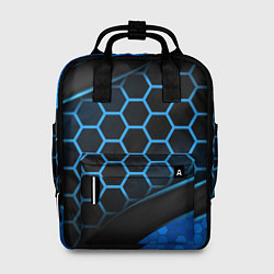Рюкзак женский 3D luxury blue 3Д СОТЫ и плиты, цвет: 3D-принт