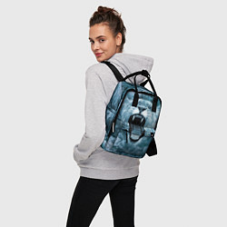 Рюкзак женский Львица в бушующих волнах, цвет: 3D-принт — фото 2