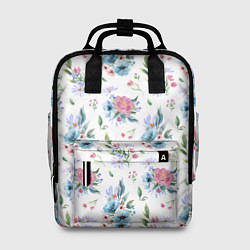 Женский рюкзак Весенние акварельные цветы