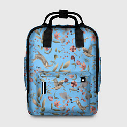 Рюкзак женский Кролик и Синичка, цвет: 3D-принт