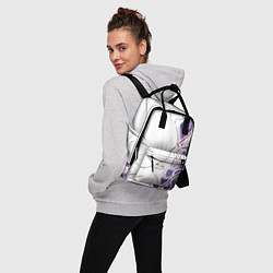 Рюкзак женский Фиолетовые нити, цвет: 3D-принт — фото 2