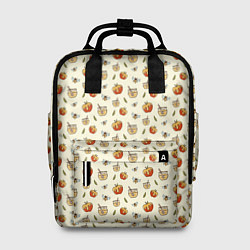 Рюкзак женский Яблоки и мёд, цвет: 3D-принт