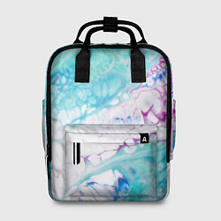 Рюкзак женский Цветная морская пена, цвет: 3D-принт