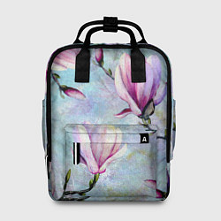 Рюкзак женский Живописная магнолия, цвет: 3D-принт