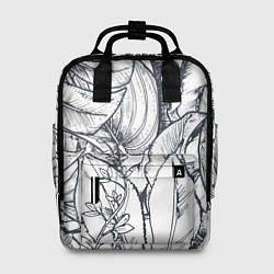 Рюкзак женский Тропические листья, цвет: 3D-принт