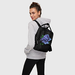 Рюкзак женский Сапфировая роза, цвет: 3D-принт — фото 2