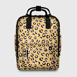 Рюкзак женский Желтый леопардовый принт, цвет: 3D-принт