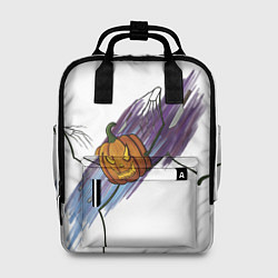 Рюкзак женский Агрессивная тыква, цвет: 3D-принт