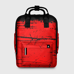 Рюкзак женский КРАСНЫЙ ГРАНЖ RED GRUNGE, цвет: 3D-принт