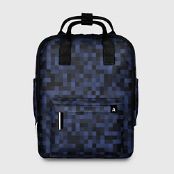 Рюкзак женский Темная пиксельная абстракция, цвет: 3D-принт