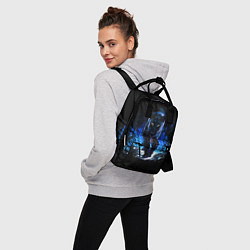 Рюкзак женский Черная пантера пятна краски, цвет: 3D-принт — фото 2