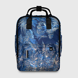 Рюкзак женский Снежинки макро snowflakes macro, цвет: 3D-принт