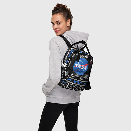 Женский рюкзак НАСА НОВЫЙ ГОД / 3D-принт – фото 3