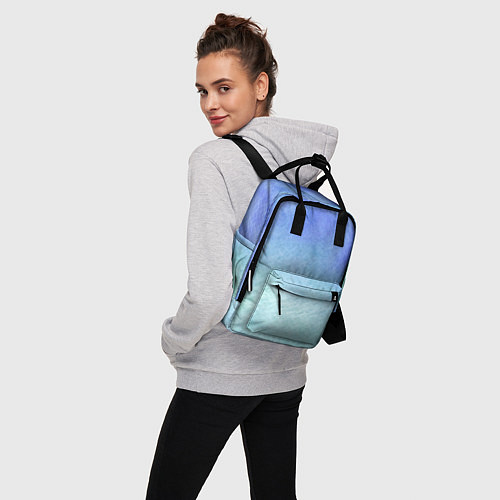 Женский рюкзак Небесная синева / 3D-принт – фото 3