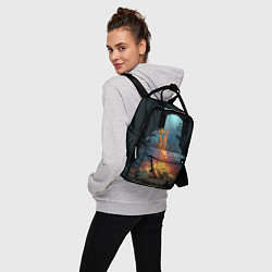Рюкзак женский Witcher 3 костер, цвет: 3D-принт — фото 2