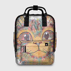 Женский рюкзак A 018 Цветной кот
