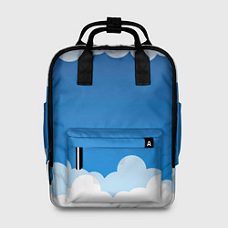 Рюкзак женский Полёт в облаках, цвет: 3D-принт