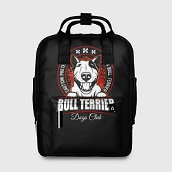 Рюкзак женский Бультерьер Bull Terrier, цвет: 3D-принт