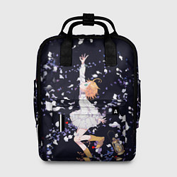 Рюкзак женский Эмма среди цветов обещанный неверленд, цвет: 3D-принт