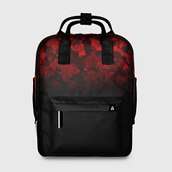 Рюкзак женский BLACK RED CAMO RED MILLITARY, цвет: 3D-принт