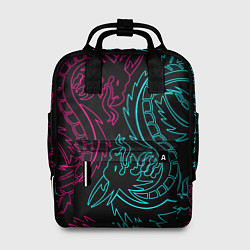 Женский рюкзак НЕОНОВЫЕ ДРАКОНЫ NEON DRAGON