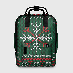 Женский рюкзак Knitted Snowflake Pattern
