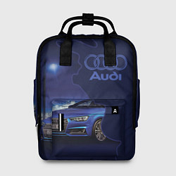 Рюкзак женский AUDI лого, цвет: 3D-принт