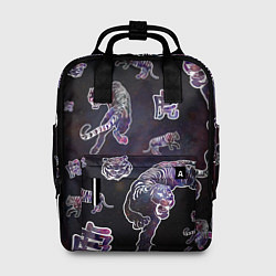 Рюкзак женский Космические тигры, цвет: 3D-принт