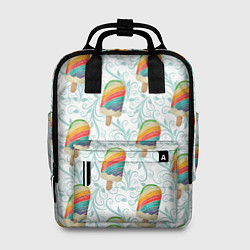 Рюкзак женский Разноцветное мороженое паттерном, цвет: 3D-принт