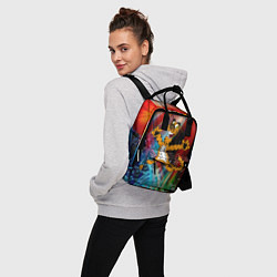 Рюкзак женский Новогодний тигр пляшет, цвет: 3D-принт — фото 2