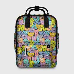 Рюкзак женский Весёлые Котики, цвет: 3D-принт