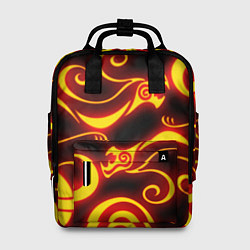 Рюкзак женский ОГНЕННОЕ ТАТУ ДРАКЕНА DRAKEN FIRE TATTOO, цвет: 3D-принт