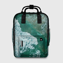 Рюкзак женский Морская пена, цвет: 3D-принт