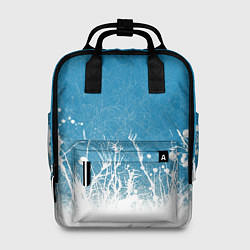 Рюкзак женский Коллекция Зимняя сказка Снег Абстракция S-1, цвет: 3D-принт