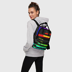 Рюкзак женский Color fashion glitch, цвет: 3D-принт — фото 2