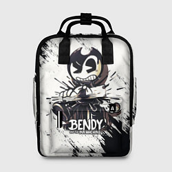 Рюкзак женский Bendy And The Ink Machine Бенди прибит доской, цвет: 3D-принт